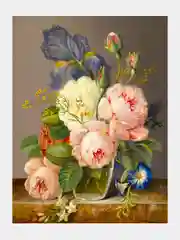Алмазная мозаика "Цветы" без подрамника, 30*40 см