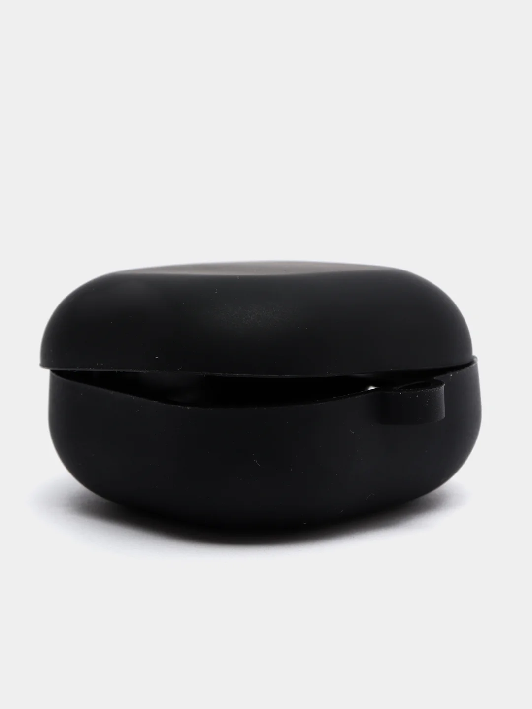 Черный cиликоновый чехол для наушников Samsung Galaxy Buds Pro/Buds Live/Buds 2 с карабином