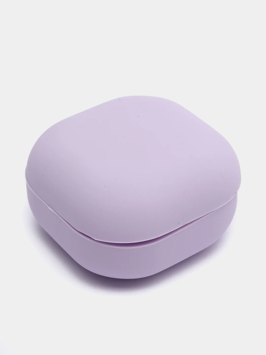 Лавандовый cиликоновый чехол для наушников Samsung Galaxy Buds Pro/Buds Live/Buds 2 с карабином