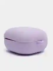Лавандовый cиликоновый чехол для наушников Samsung Galaxy Buds Pro/Buds Live/Buds 2 с карабином