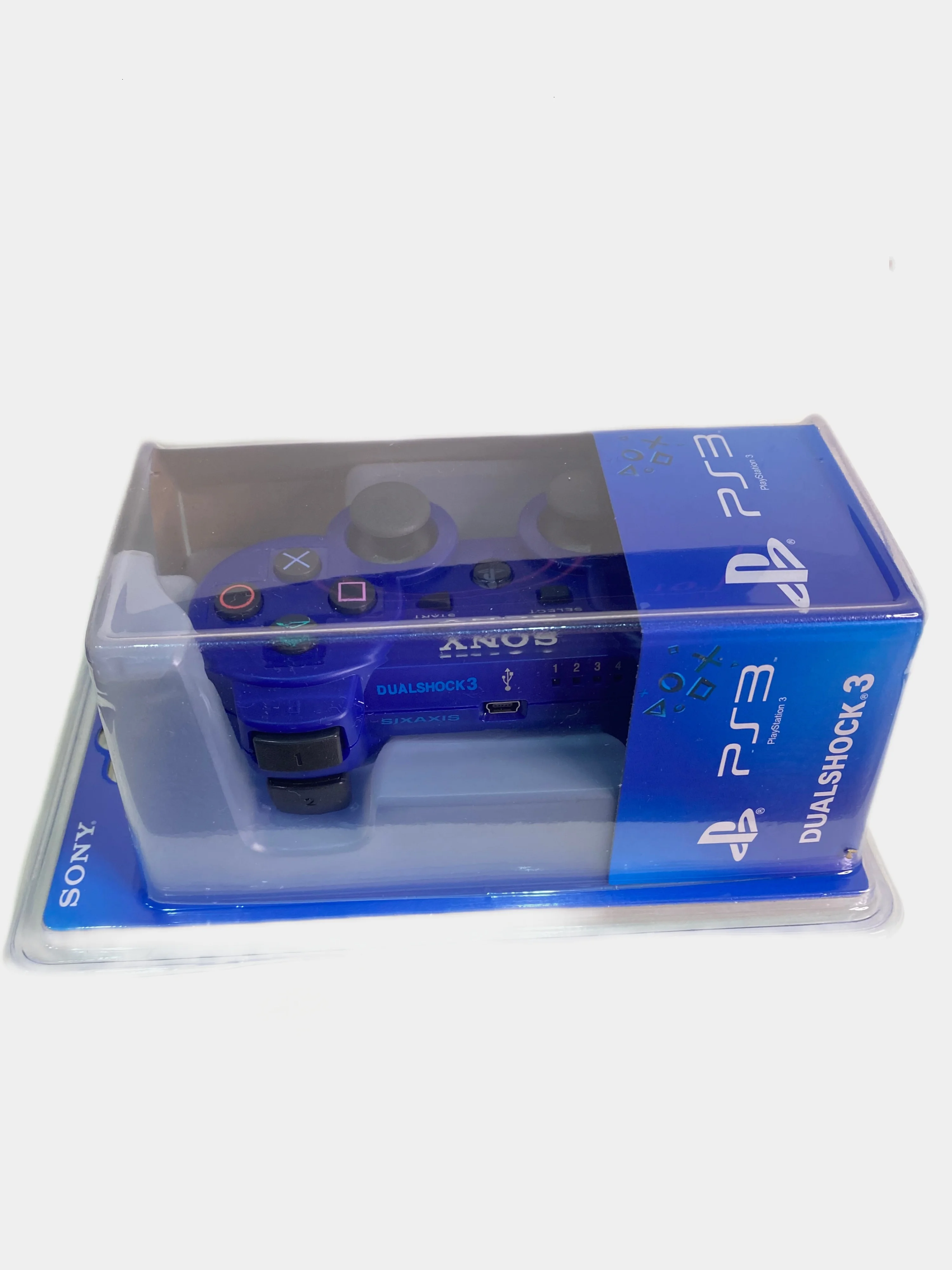 Синий беспроводной геймпад для PS3