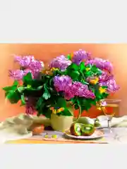 Коралловый алмазная мозаика 40 х 50 на подрамнике. Цветы и натюрморты