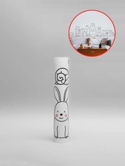Наклейки большие декоративные на стену "Милые мультяшные животные" (10 штук, интерьерные)