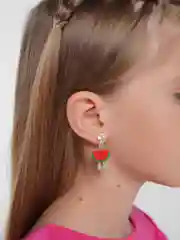 Алый серьги "Фрукты" для девочек
