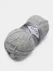 Серый металлик шерсть Пряжа Alize Superlana maxi
