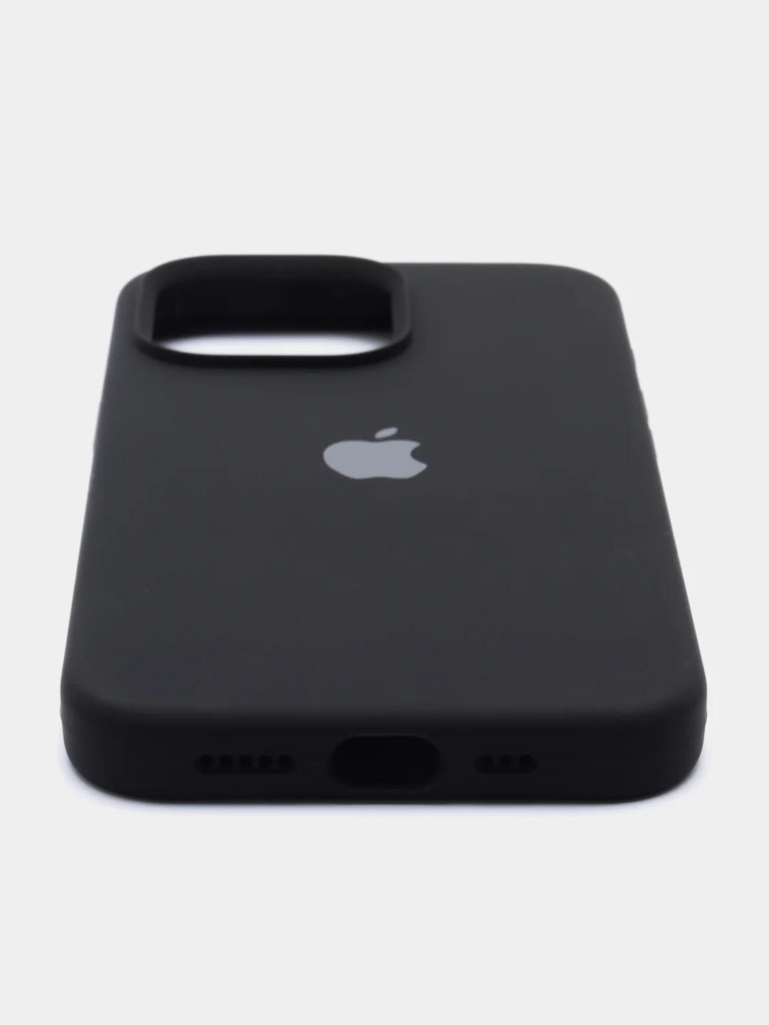 Черный чехол силиконовы на iPhone 13 Pro