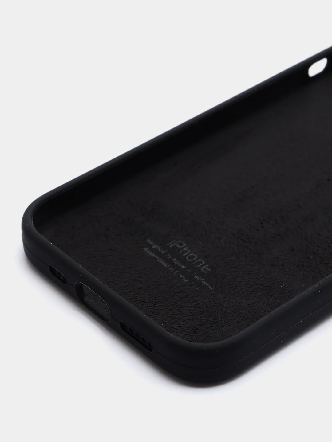 Черный чехол силиконовы на iPhone 13 Pro