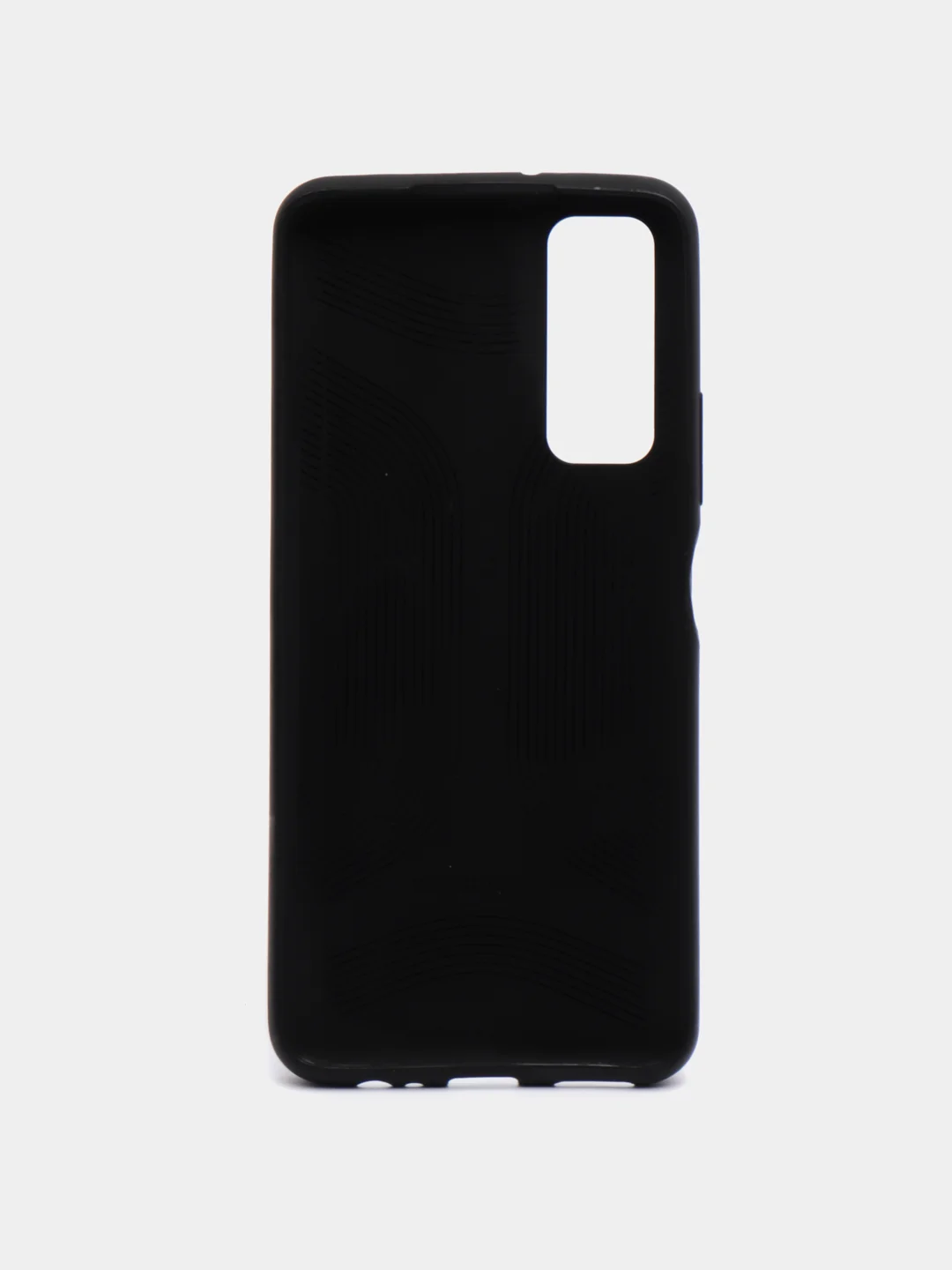 Синий силиконовый чехол накладка для Huawei P Smart 2021 с текстурой кожи (под кожу)
