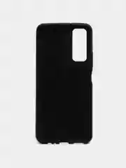 Синий силиконовый чехол накладка для Huawei P Smart 2021 с текстурой кожи (под кожу)