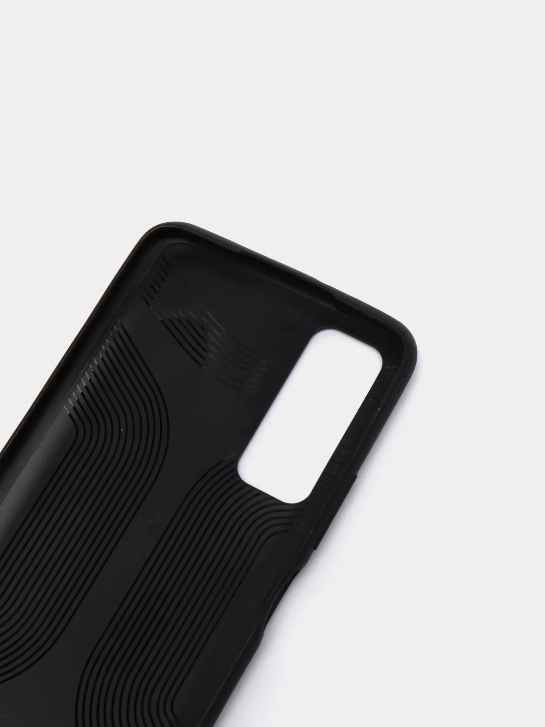 Синий силиконовый чехол накладка для Huawei P Smart 2021 с текстурой кожи (под кожу)