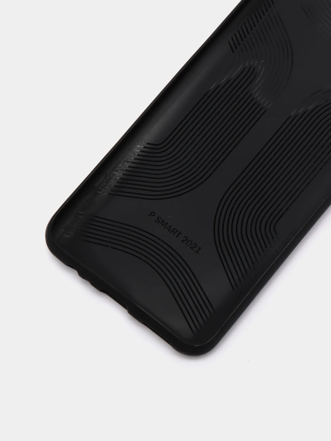 Синий силиконовый чехол накладка для Huawei P Smart 2021 с текстурой кожи (под кожу)