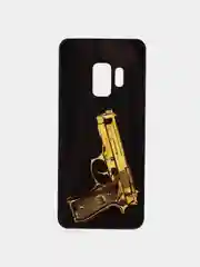 Золотой чехол Samsung Galaxy S9, Самсунг Галакси С9 силиконовый с рисунком