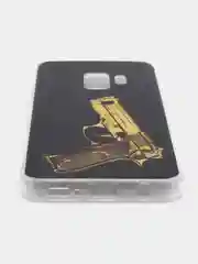 Золотой чехол Samsung Galaxy S9, Самсунг Галакси С9 силиконовый с рисунком