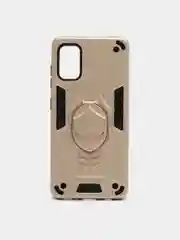 Золотой чехол Samsung Galaxy A41, Самсунг Галакси А41 противоударный с подставкой