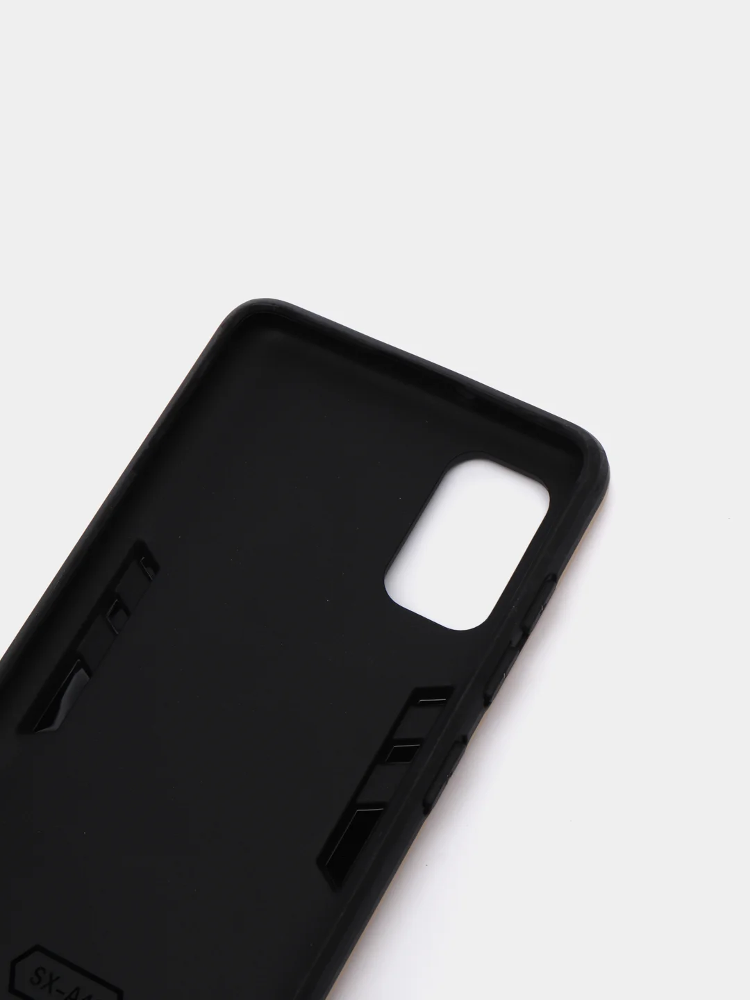 Золотой чехол Samsung Galaxy A41, Самсунг Галакси А41 противоударный с подставкой