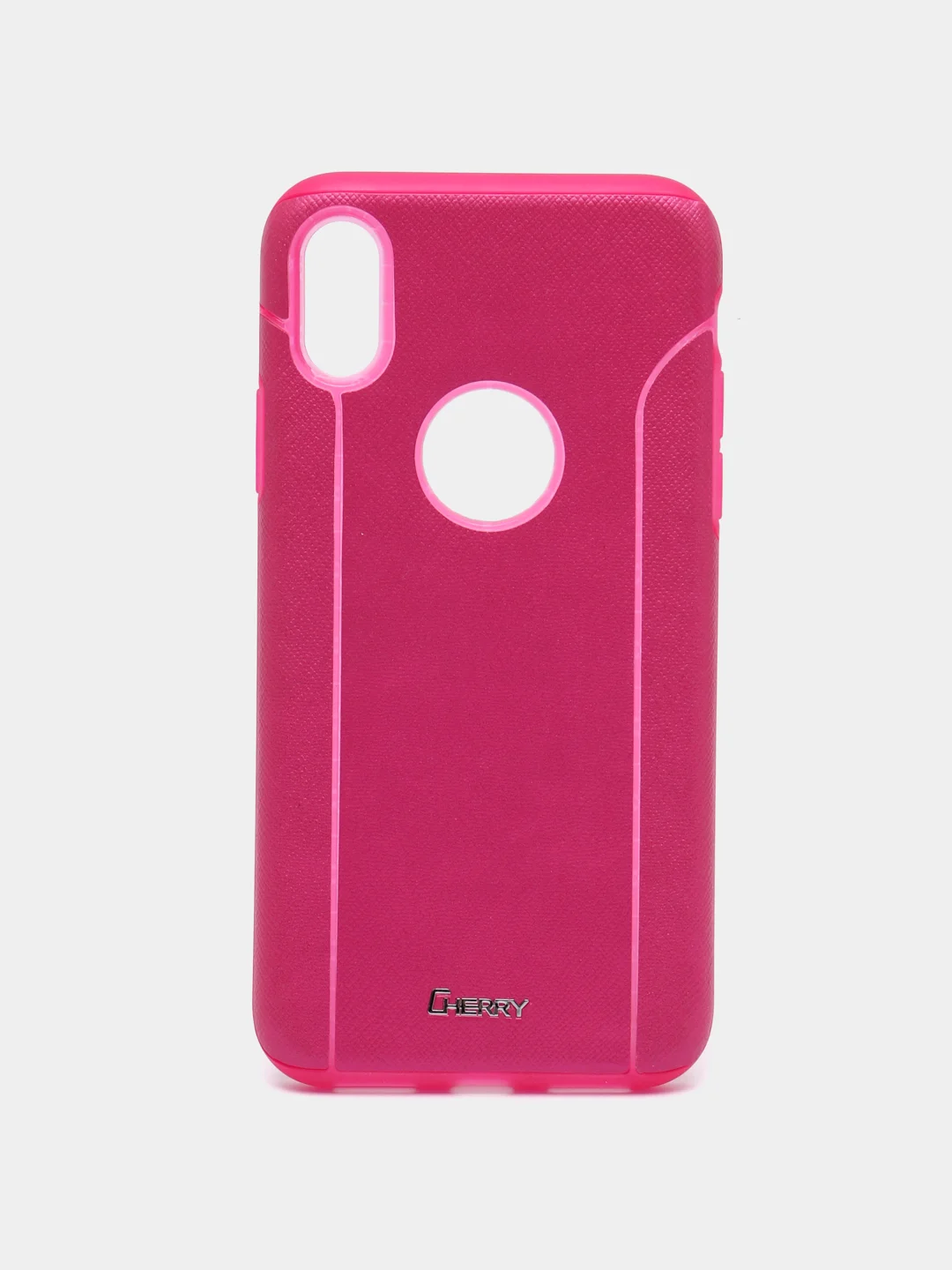 Фуксия чехол накладка Cherry II New Design для iPhone X, XS