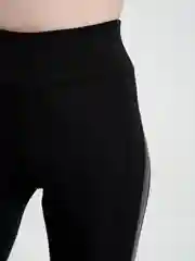 Черный лосины Sport Collection с высокой талией (брюки с кожаными вставками)