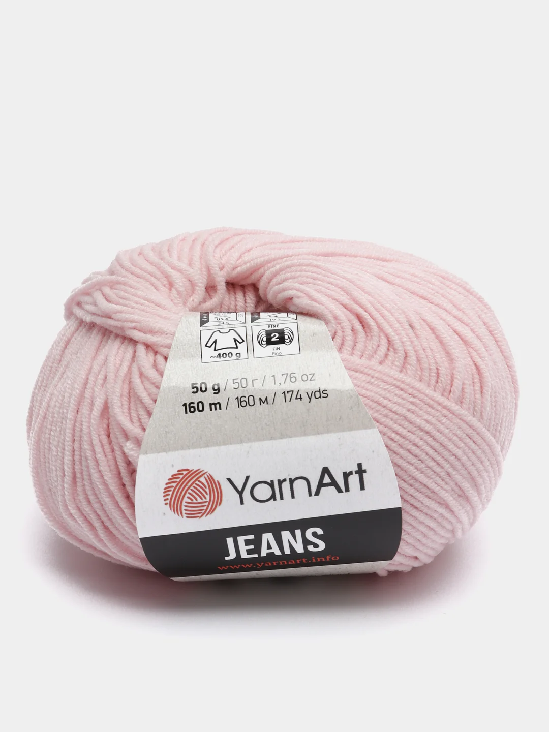 Карамельный пряжа YarnArt Jeans, 50 г, 160 м