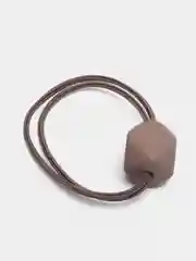 Шоколадный резинка для волос с камнем