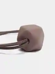 Шоколадный резинка для волос с камнем