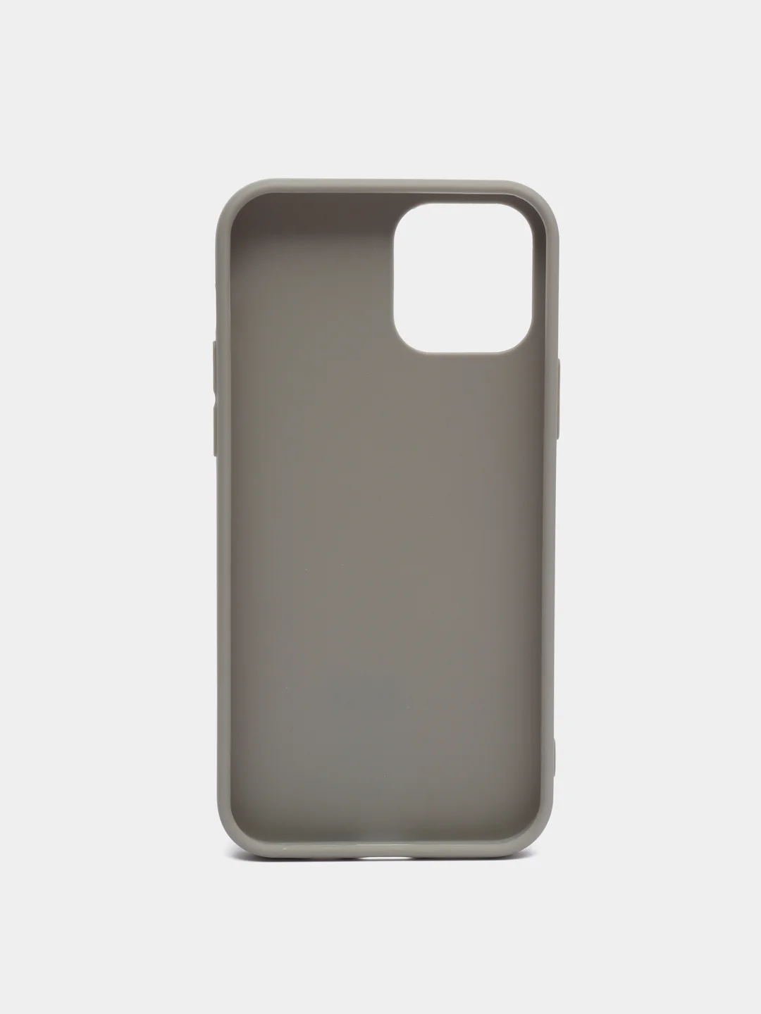 Серый чехол силиконовый для iPhone 12 / iPhone 12 Pro
