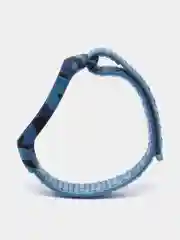 Светло-синий ремешок на липучке для Xiaomi Mi Band 3, 4, 5, 6, 7 Сяоми Ми Банд