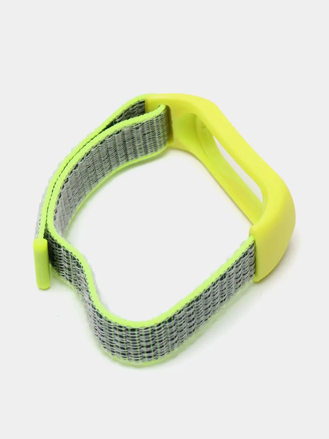 Лайм ремешок на липучке для Xiaomi Mi Band 3, 4, 5, 6, 7 Сяоми Ми Банд