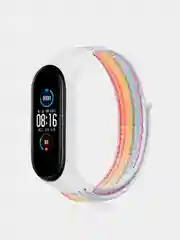 Лимонный ремешок на липучке для Xiaomi Mi Band 3, 4, 5, 6, 7 Сяоми Ми Банд