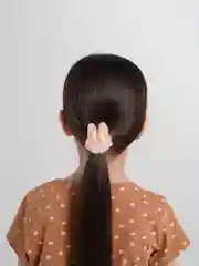 Кораллово-розовый резинки для волос, 2 штуки