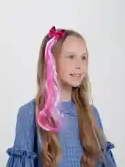 Вишнёвый цветные пряди для волос на заколке