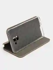 Золотой чехол книжка Samsung Galaxy A8+ (A8 Plus) (SM-A730F), Самсунг Галакси А8+ (А8 Плюс)
