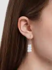 Белый серьги с мишками мармеладными