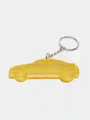 Желтый брелок световозвращающий "Авто", 8 см