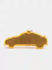 Оранжевый брелок световозвращающий "Авто", 8 см