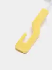 Желтый ёршик для посуды с губкой, 3 x 25 см
