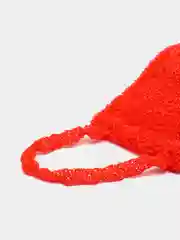 Красный мочалка мелкие ячейки