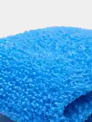 Голубой мочалка мелкие ячейки