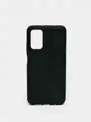 Зеленый силиконовый чехол накладка для Xiaomi Pocofone M3 с текстурой кожи (под кожу)