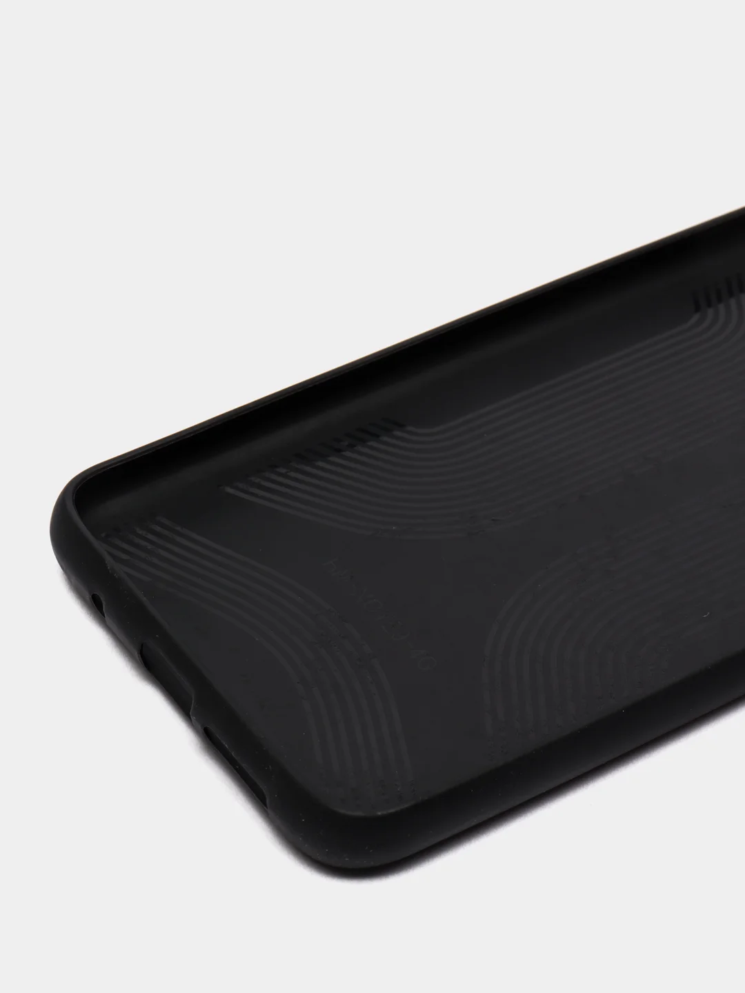 Зеленый силиконовый чехол накладка для Xiaomi Pocofone M3 с текстурой кожи (под кожу)