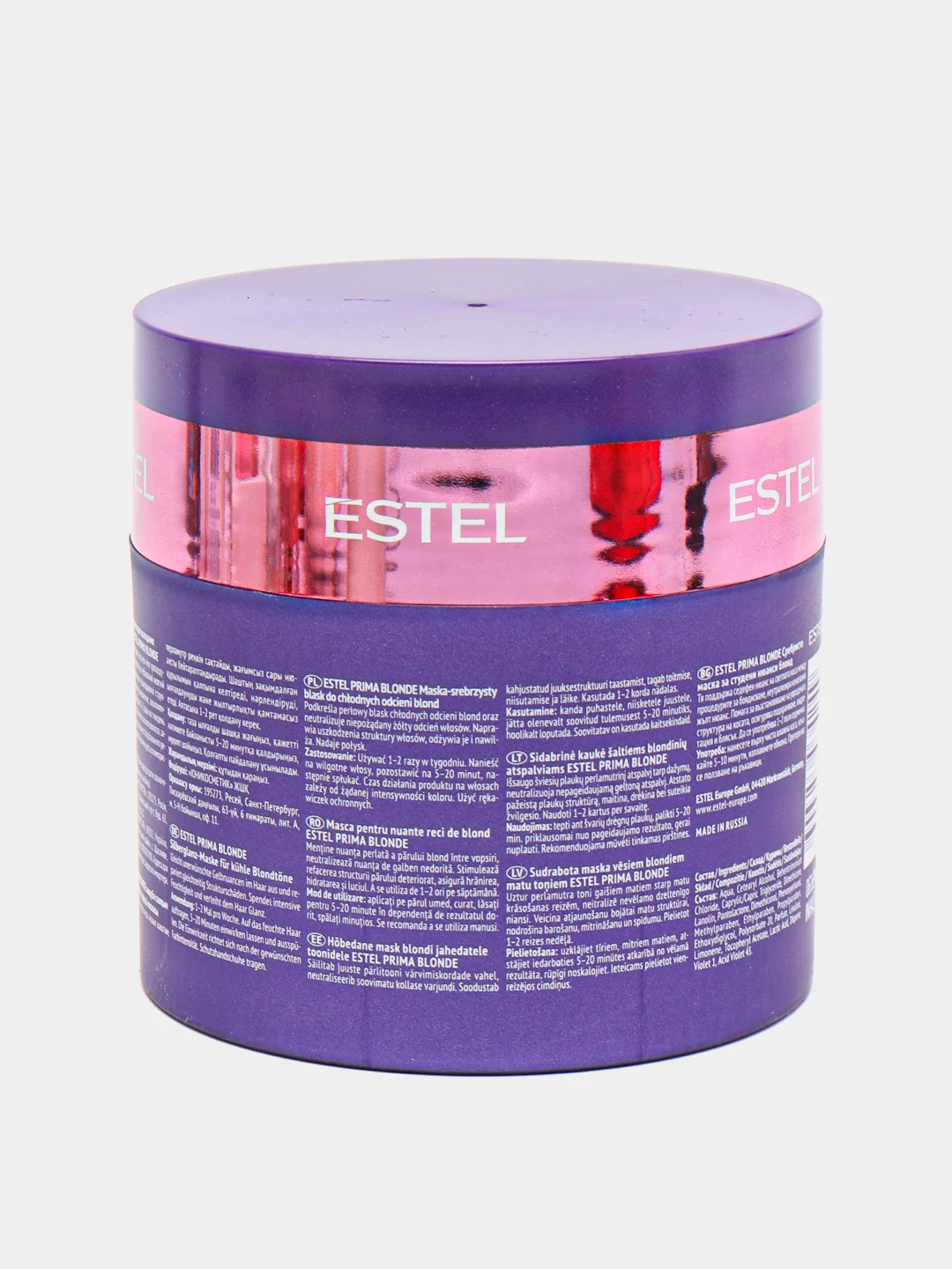 Серебристая маска для холодных оттенков блонд Estel Otium Prima Blonde Silver Mask 300 мл