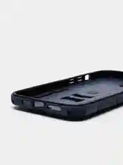 Темно-синий противоударный чехол с держателем Apple IPhone X/XS, 12, 12Pro, 12Pro Max с защитой камеры