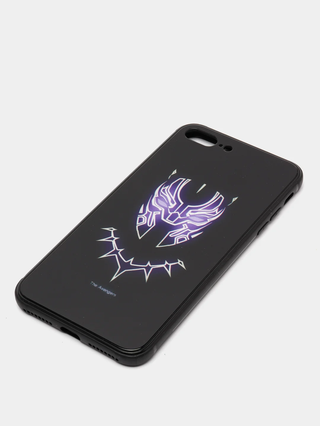 Серый светящийся чехол со стеклянным покрытием для Iphone