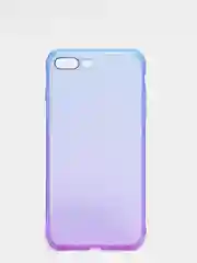 Фиолетовый чехол прозрачный силиконовый градиент для iPhone