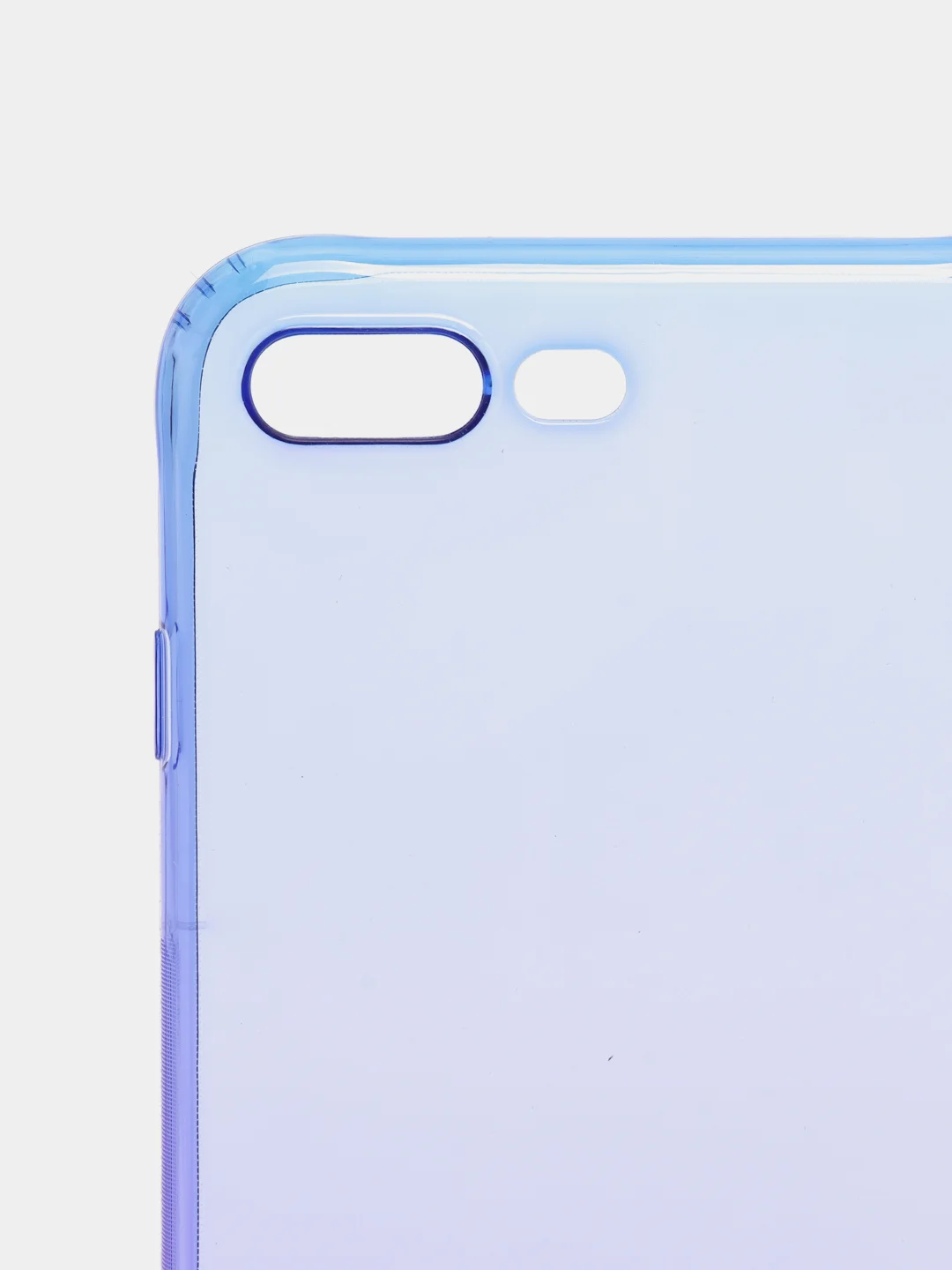 Фиолетовый чехол прозрачный силиконовый градиент для iPhone