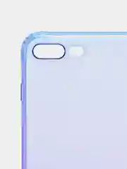 Фиолетовый чехол прозрачный силиконовый градиент для iPhone