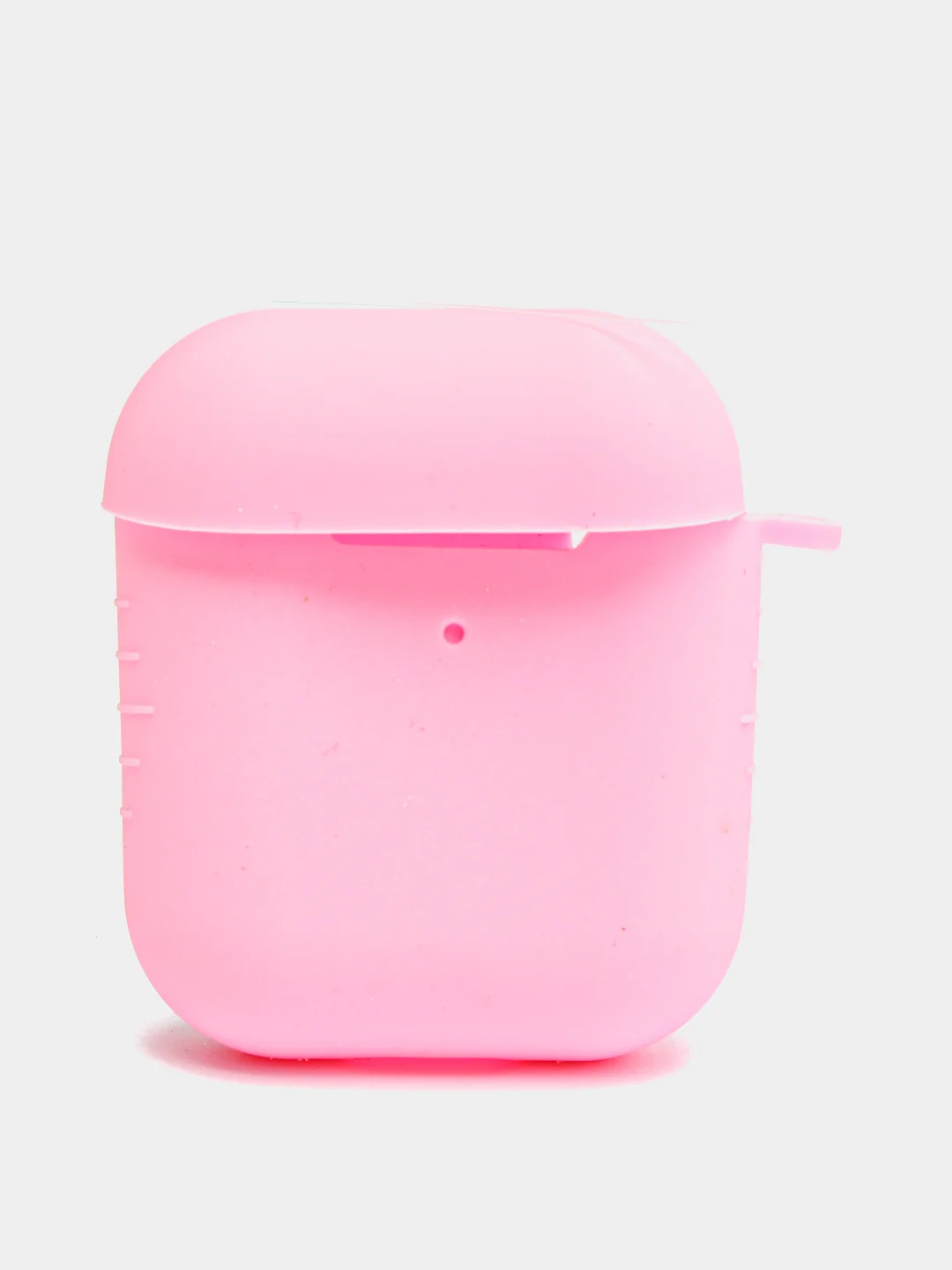 Розовый силиконовый чехол для беспроводных наушников AirPods 1, AirPods 2
