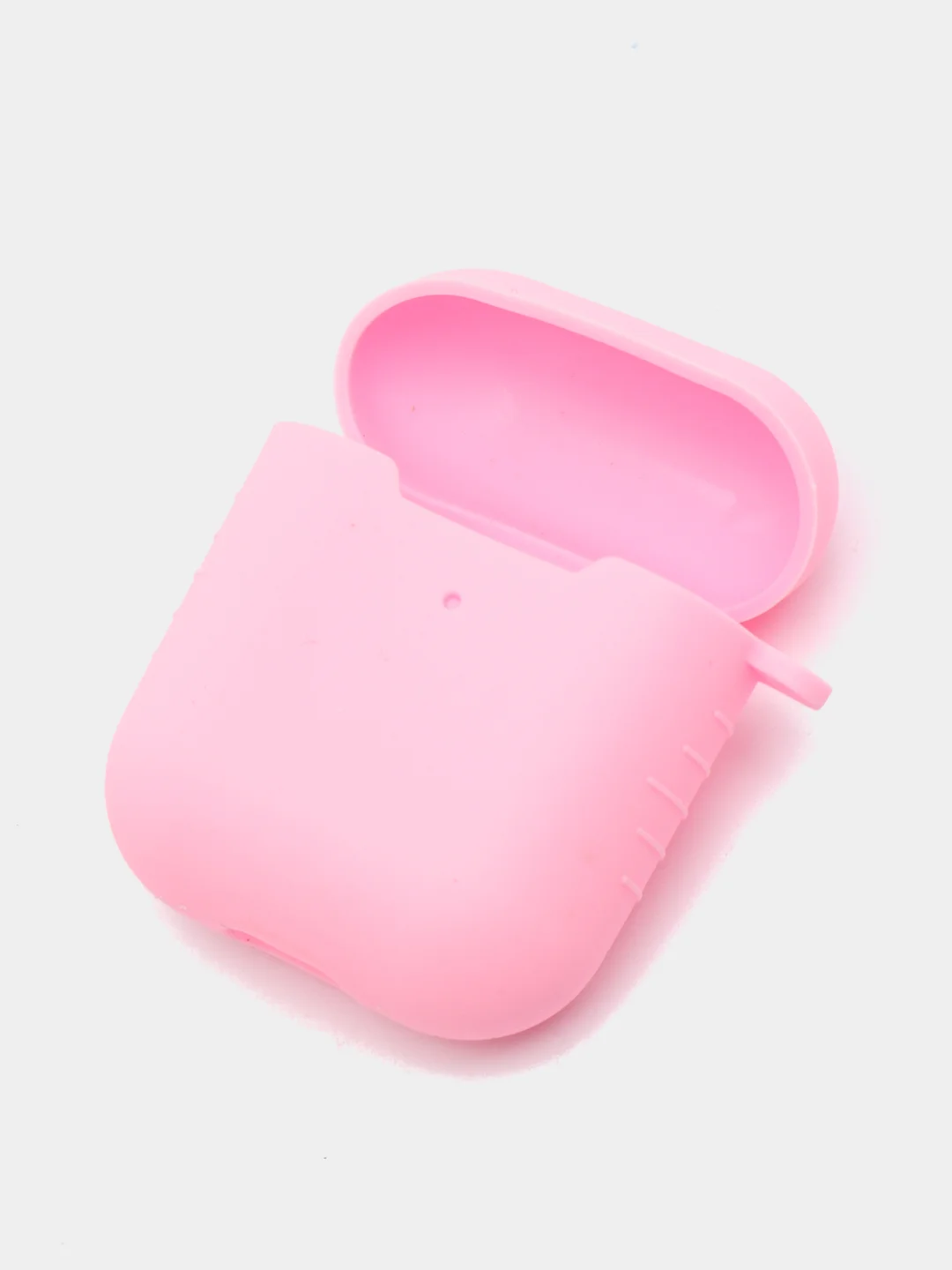 Розовый силиконовый чехол для беспроводных наушников AirPods 1, AirPods 2