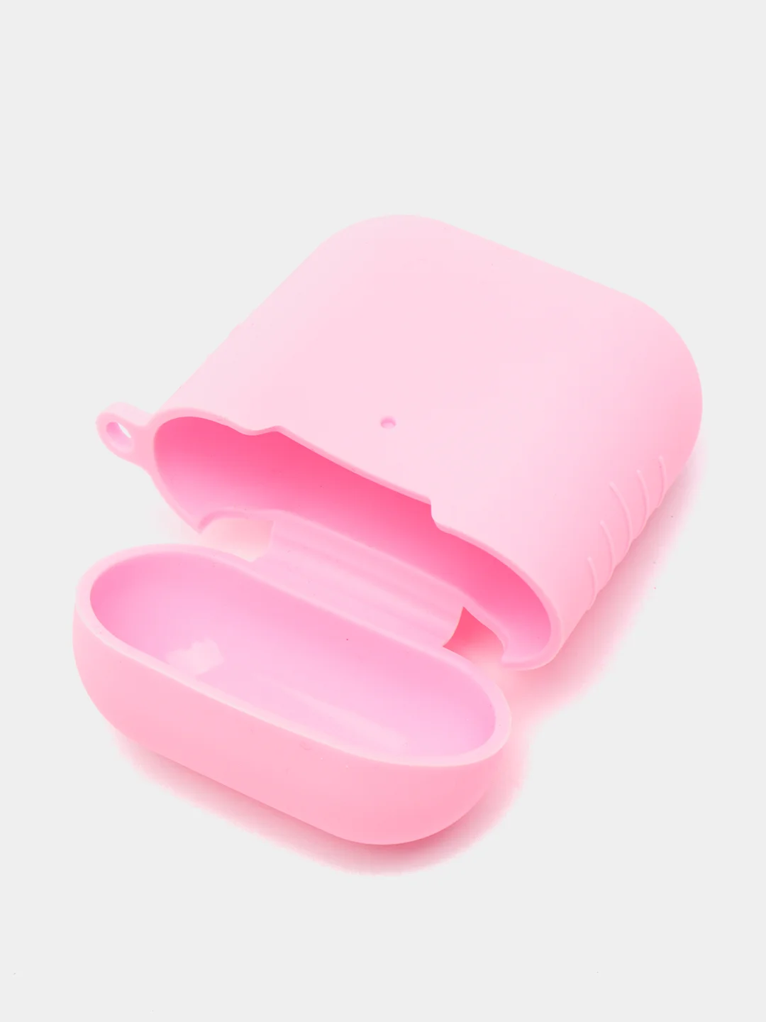 Розовый силиконовый чехол для беспроводных наушников AirPods 1, AirPods 2