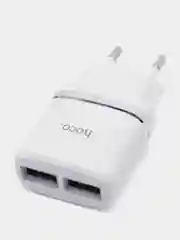 Белый сетевое зарядное устройство HOCO C12 (Lightning, до 2.4A) для Apple IPhone
