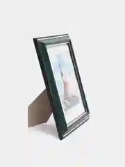 Тёмно-зелёный фоторамка со стеклом, 10 x 15, А6, пластиковая